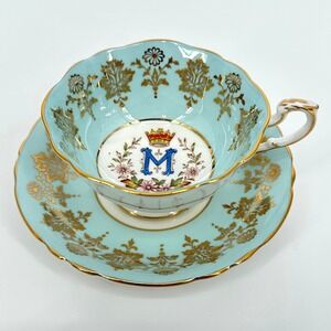 Vntg Paragon Fine Bone China Tea Cup & Saucer Set Princess Margaret Canada 1958